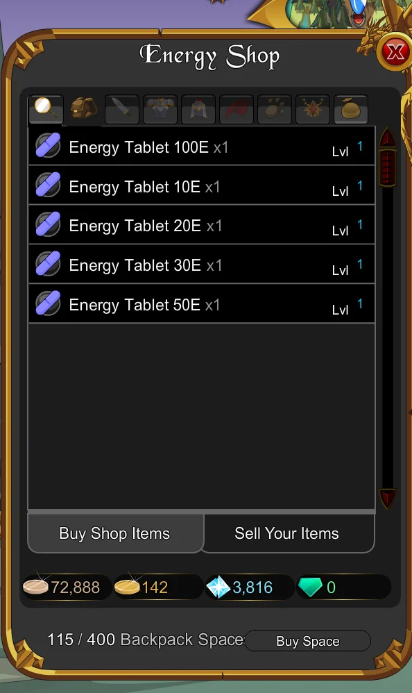 Energy Shop